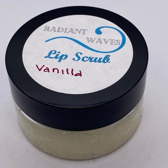 Set of 3 1oz vanilla scented handcrafted lip scrub by Radiant Waves - Picture 3 of 5